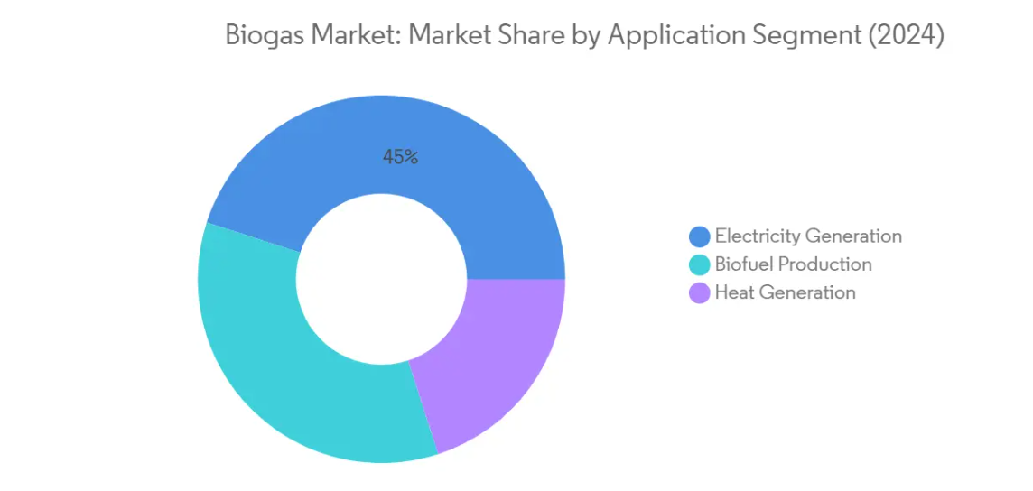 Market Analysis of Biogas Market: Chart for Application